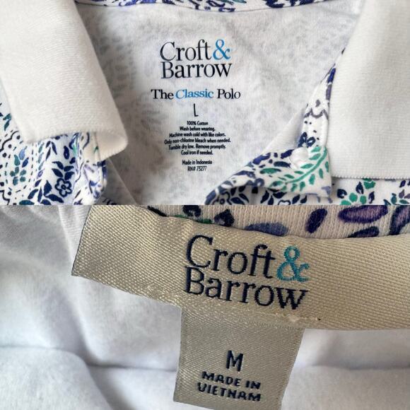 Croft and Barrow Paisley Collard Sleeveless Top & Mini Skort Set Women's M/L - Picture 8 of 8